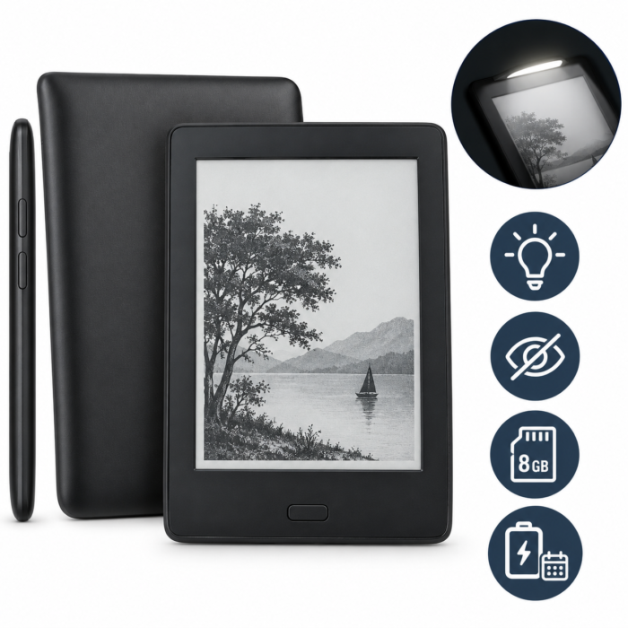 E-Reader 6" mit Beleuchtung