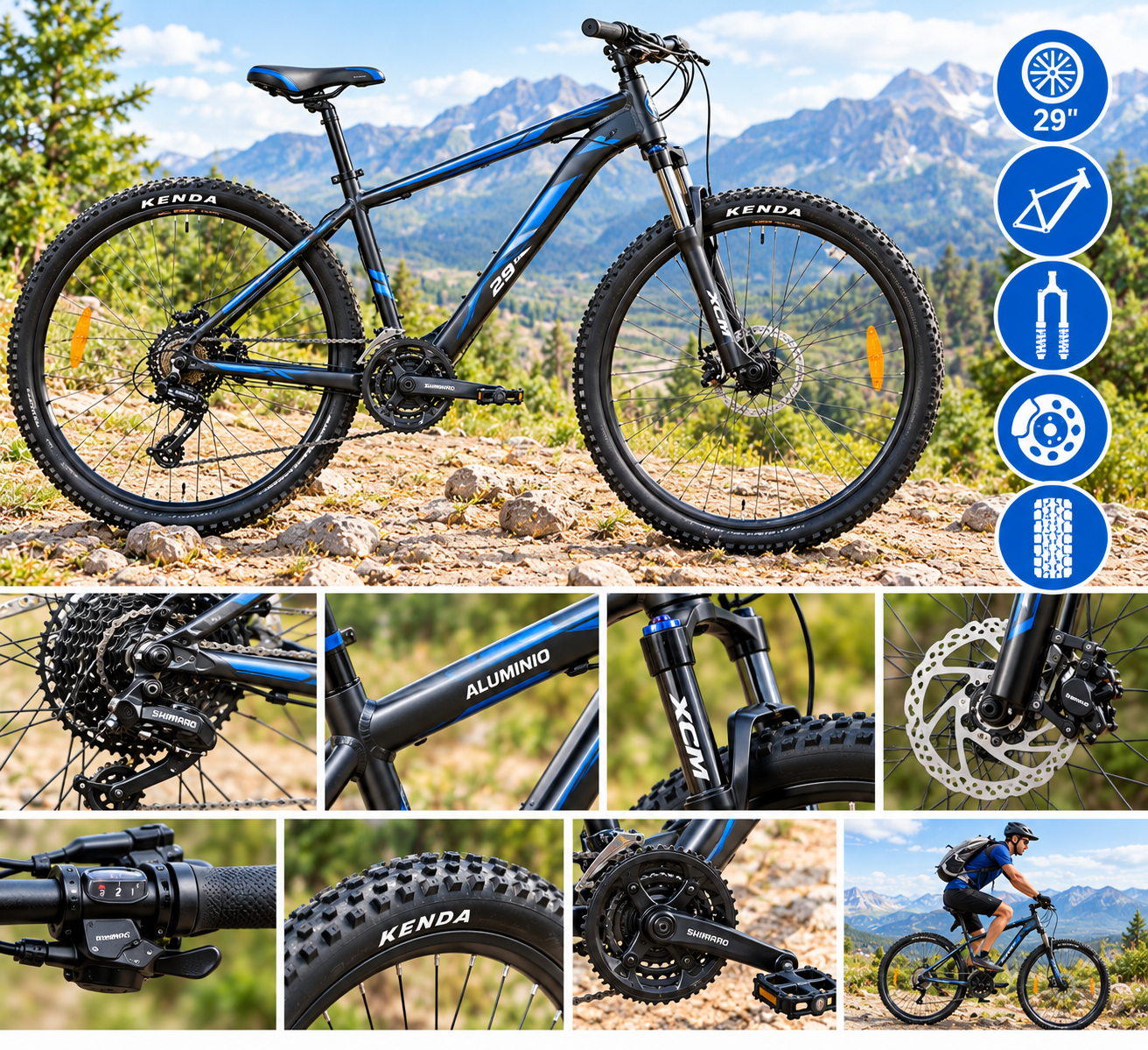 VTT 29" aluminium 21 vitesses