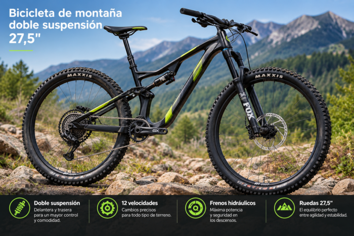 Vollgefedertes Mountainbike 27,5"