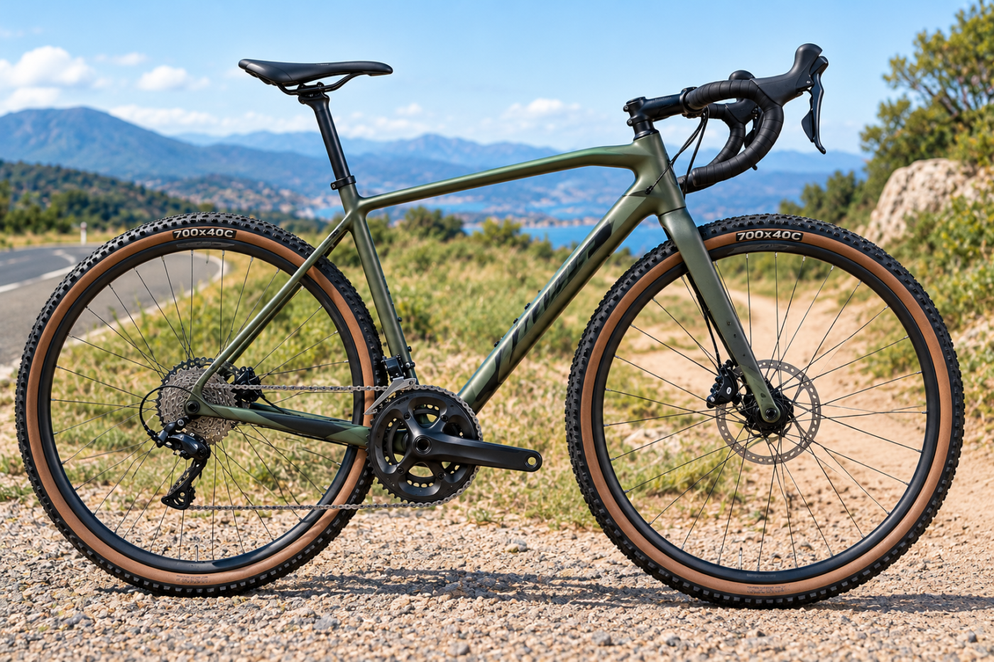 700C gravel bike, 18 speeds