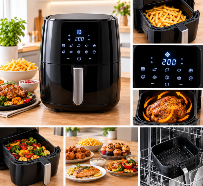 Heißluftfritteuse 5,5 L 1700 W