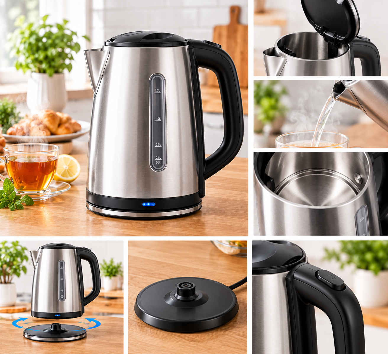 Chaleira elétrica 1,7 L
