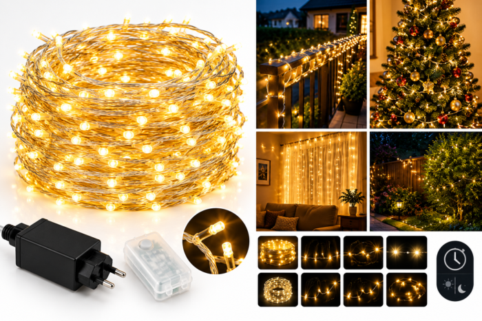LED-Lichterkette 10 m warmweiß
