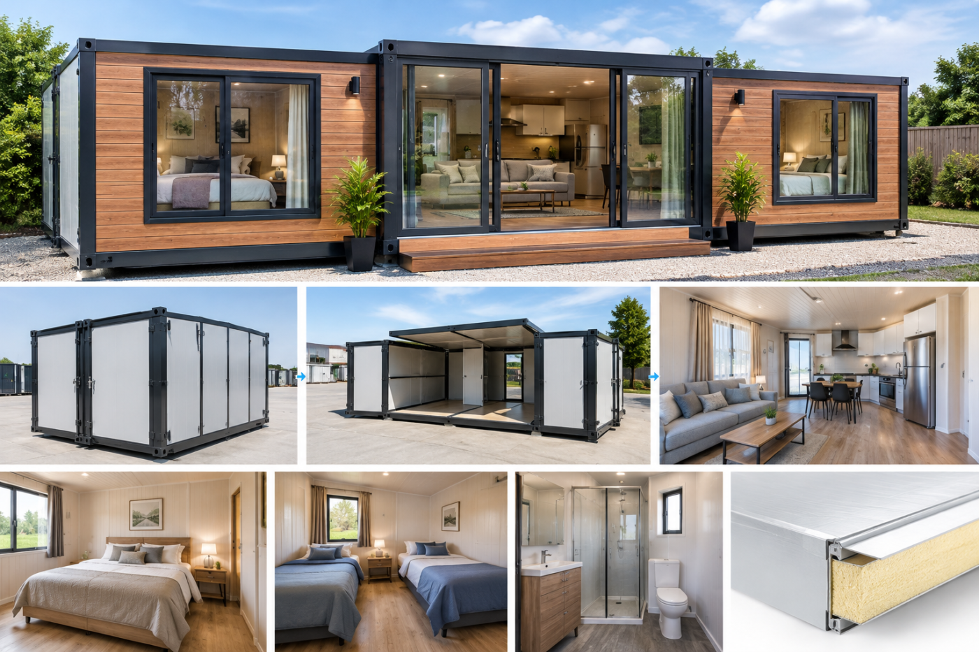 Casa contentor extensível 37 m² com 2 quartos
