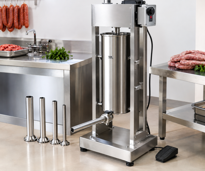 Elektrischer Wurstfüller 12 L mit Fußpedal