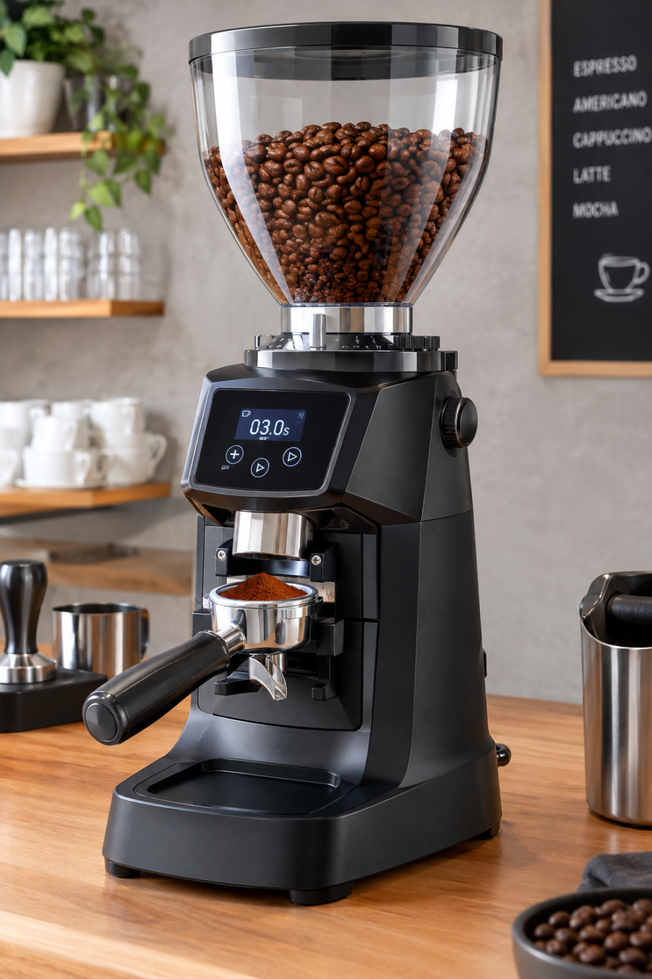 Moinho de café profissional mós planas 64 mm