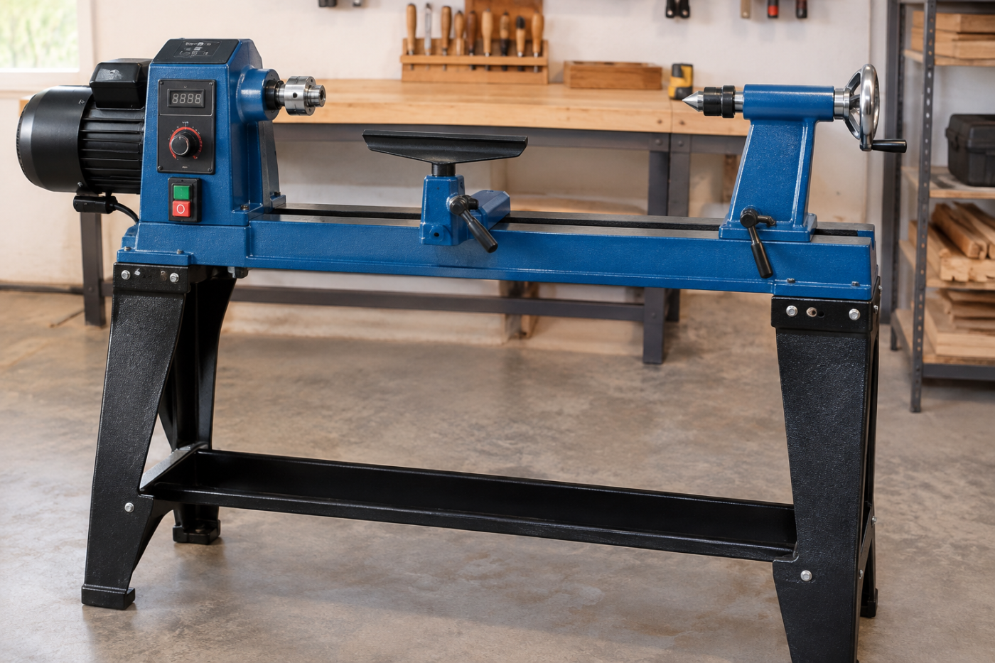 Torno para madeira 550 W 1000 mm