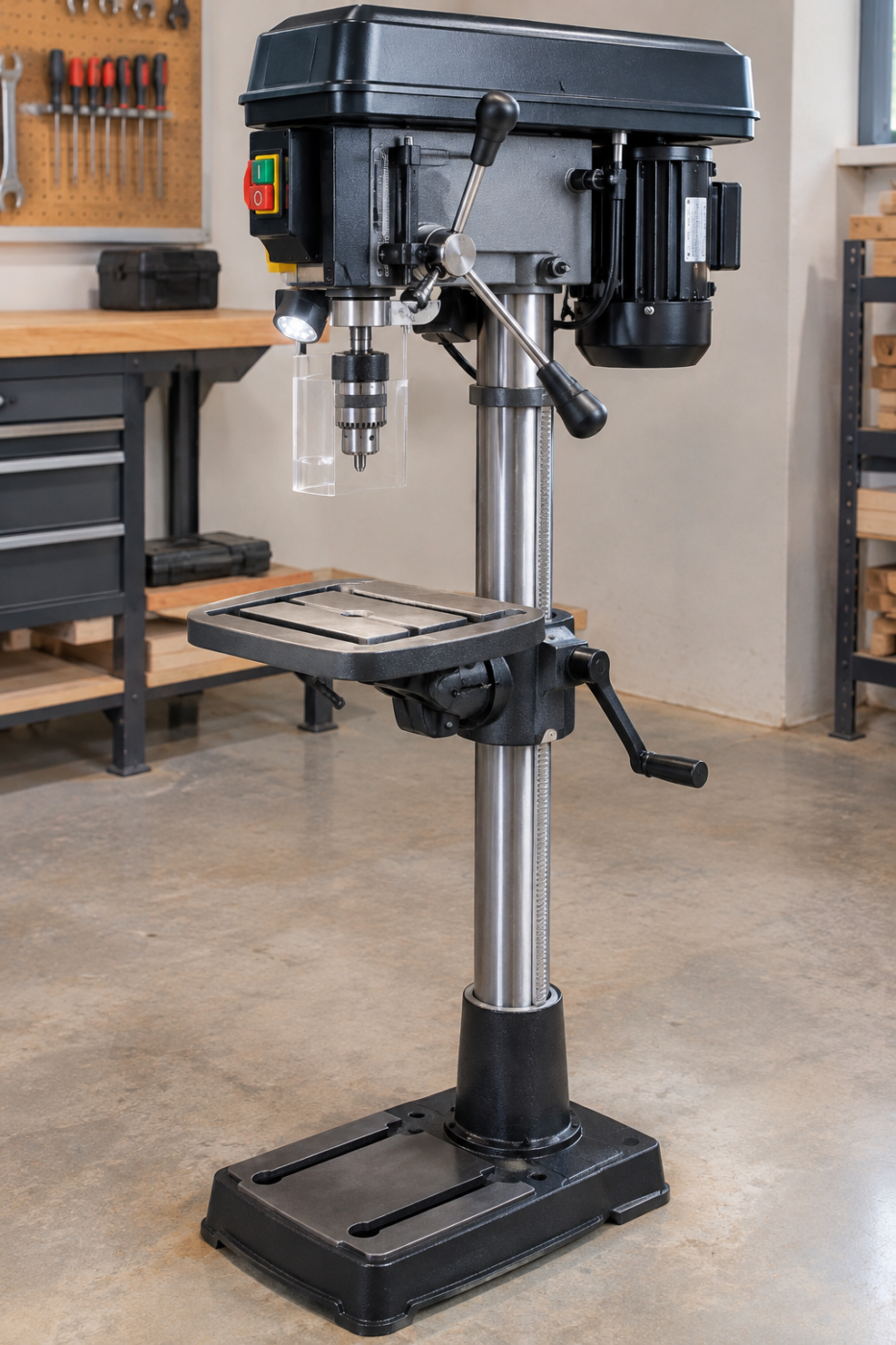 710 W 16-speed pillar drill