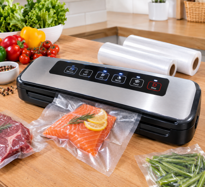 Vakuumierer 120 W mit Folienrollen
