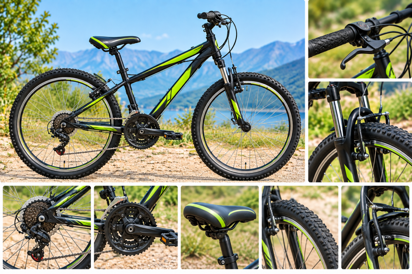 Bicicleta de montanha juvenil 24"