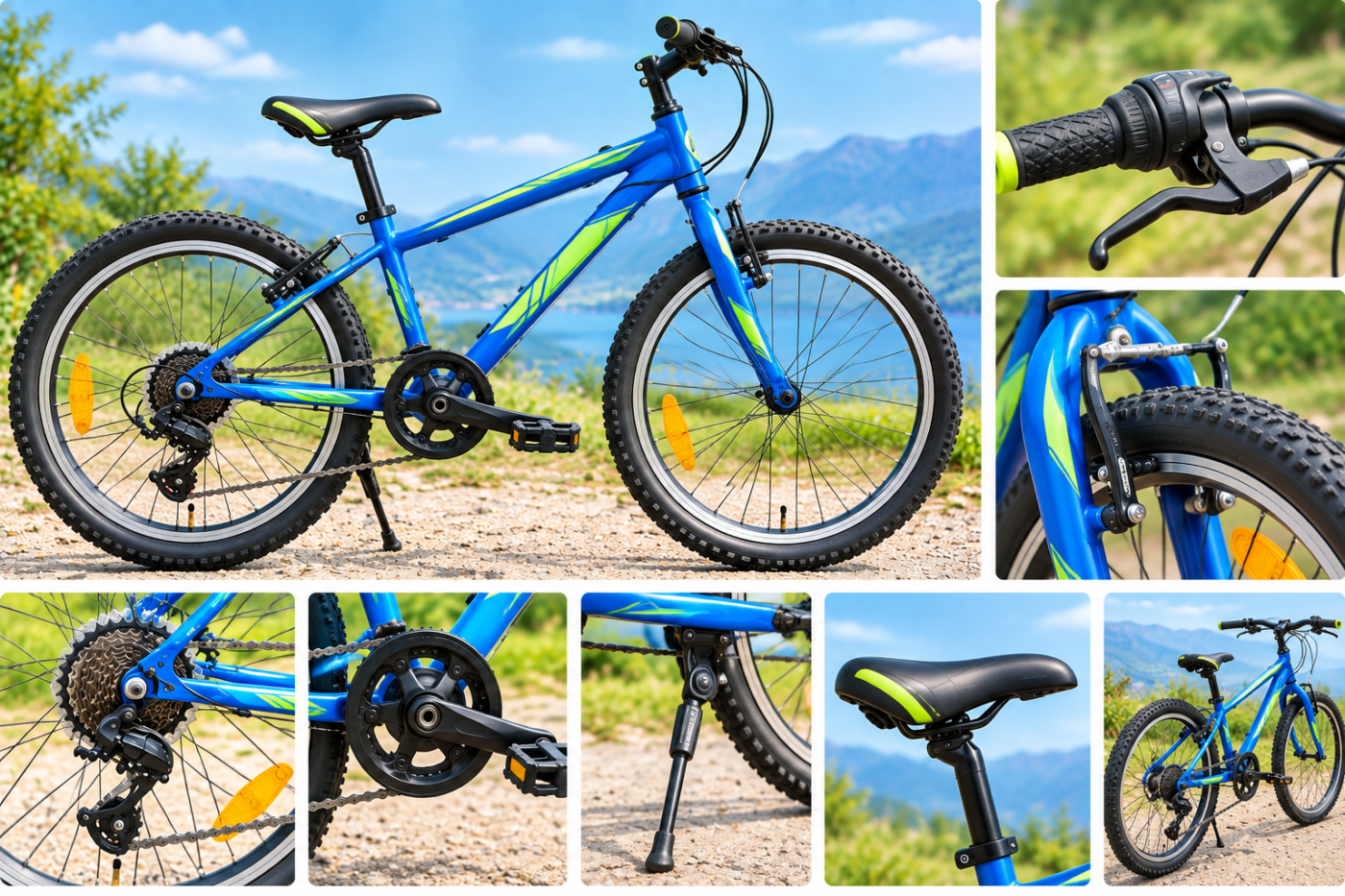 20" 6-speed kids’ bike (ages 6–9)