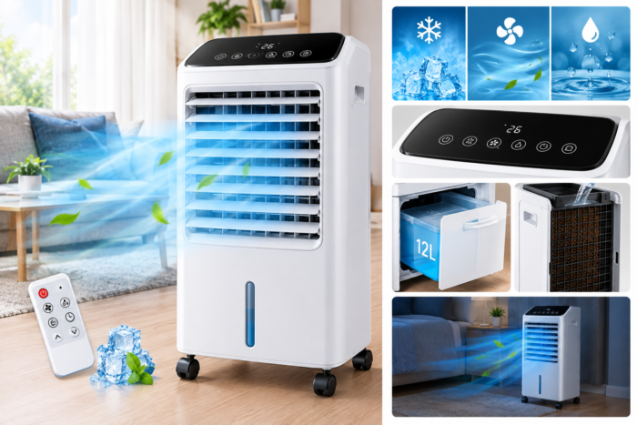 Verdunstungskühler 3-in-1 mit Fernbedienung