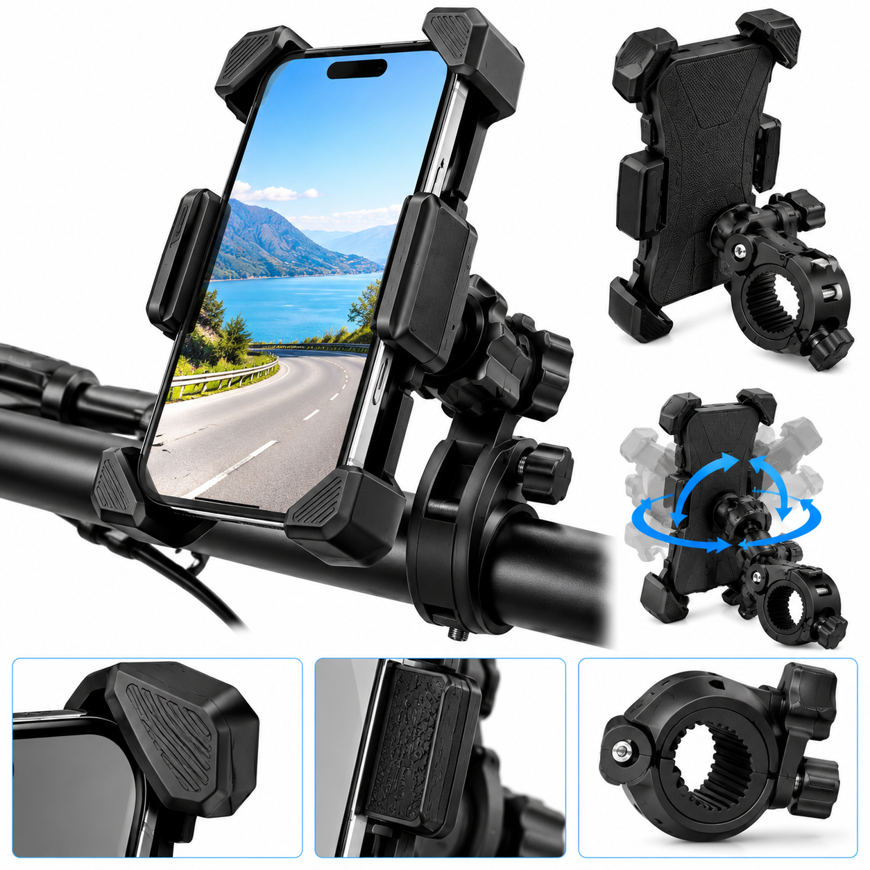 Handlebar phone mount